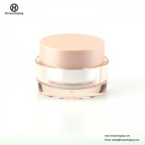 HXL238 luxo rodada frasco cosmético acrílico vazio