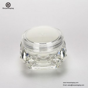 HXL2210 Frascos de Diamante Forma Luxo Acrílico Duplo Walled Vazio Cosméticos Creme jar