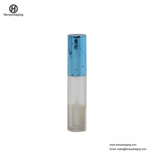 HCL303 Clear Plastic Tubos vazios de brilho labial para produtos cosméticos coloridos reuniram-se aplicadores de brilho labial