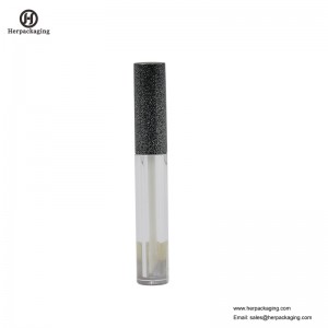 HCL305 Clear Plastic Tubos vazios de brilho labial para produtos cosméticos coloridos reuniram aplicadores de brilho labial